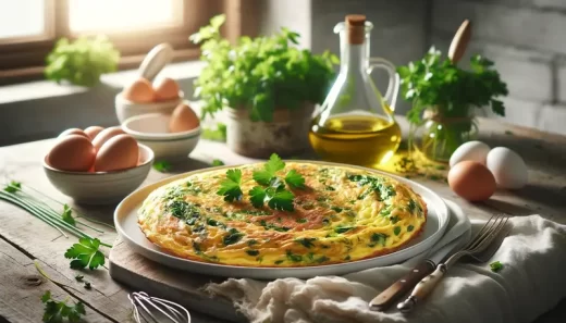 Recette d'Omelette aux Herbes Fraîches