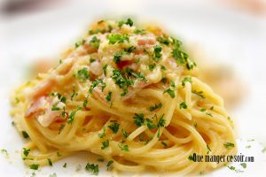Recette des Spaghetti Carbonara