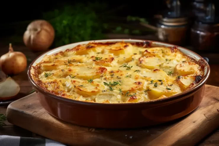 Recette de gratin de pommes de terre au tartare