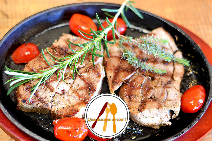 Tranches de gigot à la poêle