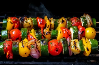 Recette Brochettes de légumes