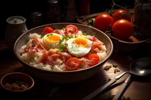 Recette de salade de riz au jambon