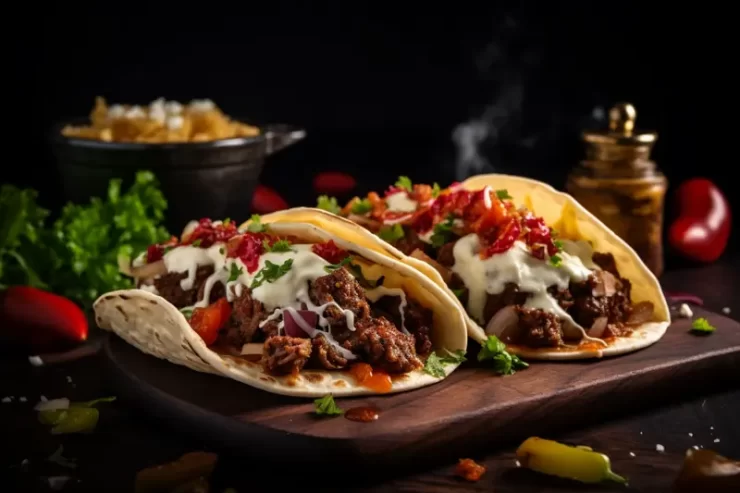 Recette tacos au boeuf et fromage