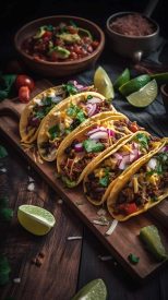 Tacos au boeuf et fromage