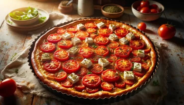 Recette Tarte à la Tomate et au chèvre