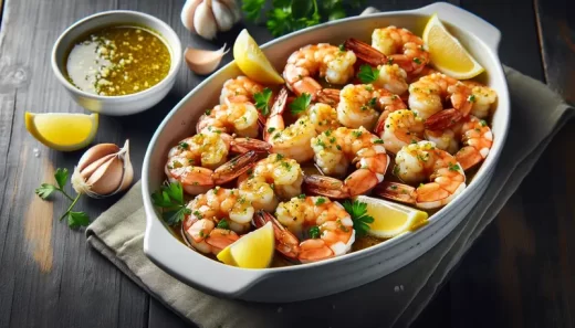 Recette de sauté de crevettes à l'ail et au beurre