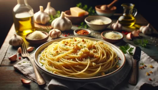 Recette des Spaghetti à l'Ail et Huile d'Olive